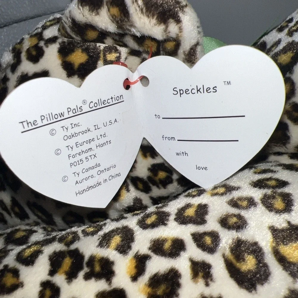 TY Speckles vintage 1996 pillow pal buddy the leopard 15